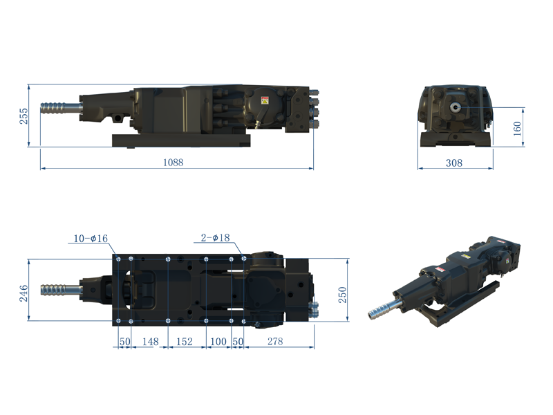 HLX5重型液壓鑿巖機